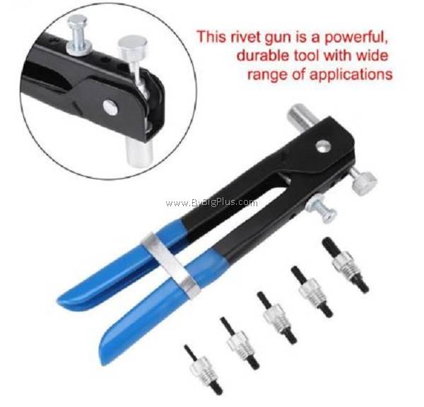 86pcs/Set Blind Rivet Gun Threaded Insert Hand Riveting Kit M3M8 Rivet