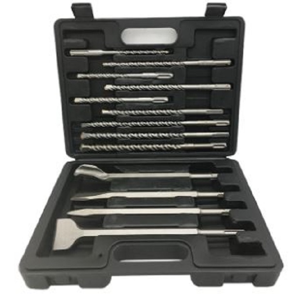 13pcs Drill Bits and Chisels Set Flat Wall Shovel Chisel SDS plus